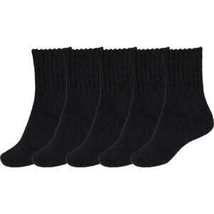 BenSorts Women 5 Packs Black Winter Thick Warm 75%polyester 15%acryl Boots Socks